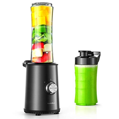 HadinEEon Mini batidora eléctrica de acero inoxidable para smoothies