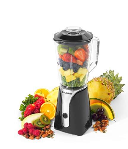 Progress® EK2925JWFOBGER-VDE jarra de cristal batidora con tapa de vertido | 1.5 L |350 W | ideal para sopas