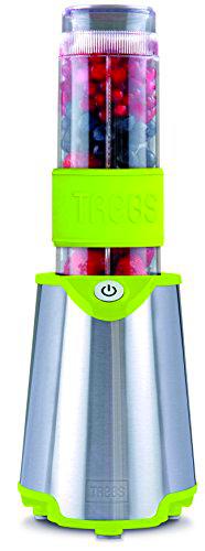 Trebs 99331 Smoothie to Go Licuadora y vaso con mango de protección de deslizamiento, 2 x 570 ml