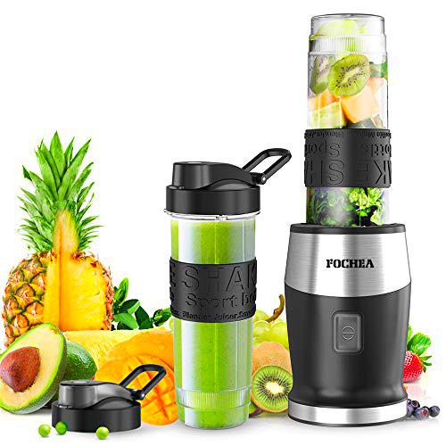 Fochea - Batidora de vaso para smoothies (500 W, multifunción