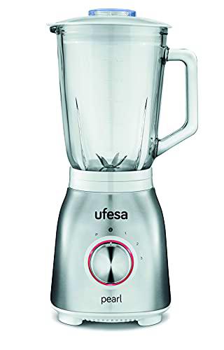 Ufesa BS4900 Pearl Batidora de Vaso, 1000W, Jarra de Cristal de 1.5L