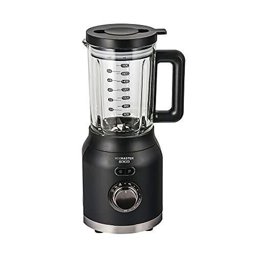 Sogo Mix Master Batidora de vaso, Licuadora americana de 1200W con jarra de cristal de 1.6L