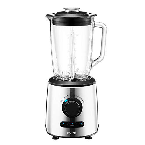 EVVO Batidora de vaso Tasty Cyclon - 600W, 21000 RPM, 1,5 litros