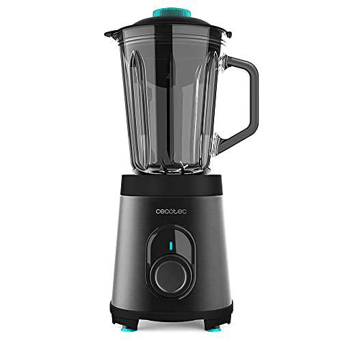 Cecotec Batidora de Vaso Power Black Titanium 1200 Inox