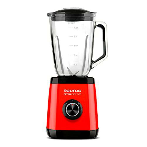 Taurus Optima Easy 1500 - Batidora de vaso, 1500W, jarra cristal 1.5L