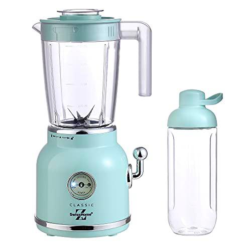 Batidora de Vaso SwissHome 2 en 1 (800 ml) 250W, azul