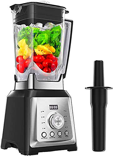 Batidora de Vaso Profesional 2000W Licuadora Para Verduras y Frutas Blender Smoothie Incluye 4 Programas Preestablecidos