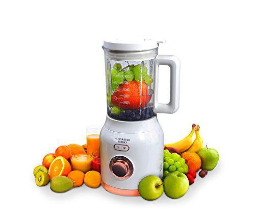 Sogo MixMaster. Batidora Licuadora Americana de Vaso de 1200W con Jarra de Cristal de 1.8L con Cuchillas de 6 Hojas en Acero Inoxidable