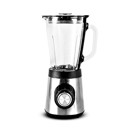 Kitchencook - Batidora de vaso (1,5 L, 500 W, con cuerpo de acero inoxidable)