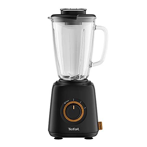 Tefal BL46EN Eco Respect Batidora de vaso | Motor de 800 W | Diseño ecológico | 1,75 litros de capacidad | Recetas calientes y frías | Botón giratorio con 2 velocidades y función pulse | Negro