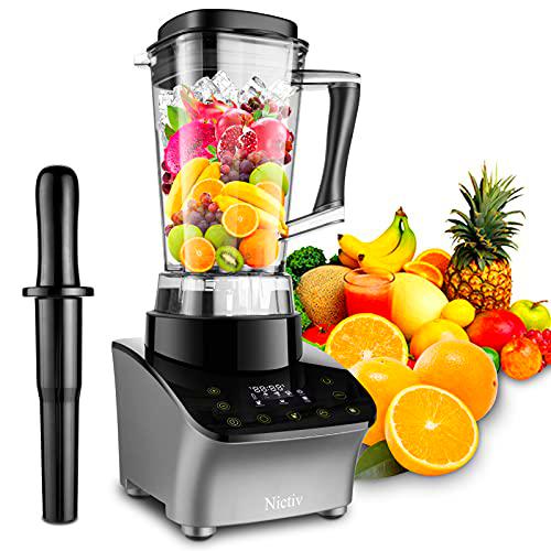 Batidora de smoothie (1500 W, 30.000 rpm) batidora de leche de 9 velocidades