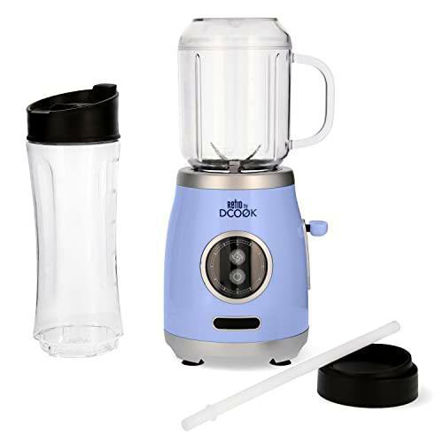 DCOOK RETRO - Batidora Duo azul 300W-600Ml X 2