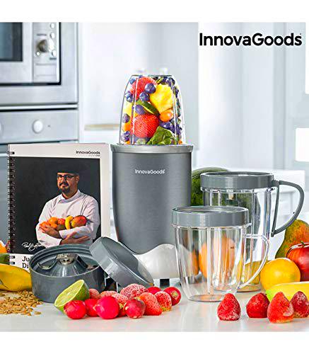 InnovaGoods IG115083 Batidora de Vaso, 600 W, Gris