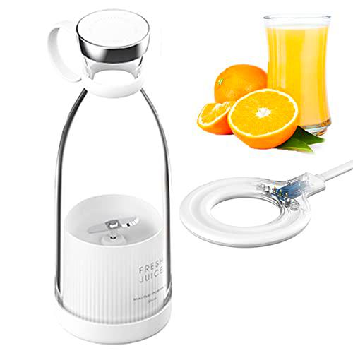 Licuadora para smoothies, 380 ml, recargable por USB