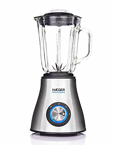 HAEGER - Batidora vaso vidrio smoothie 600W