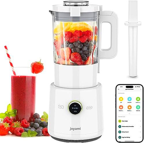 joyami Smart Batidora de vaso de cristal de 1,6 L, funciones completas de control de aplicaciones