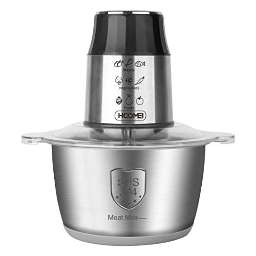 SIC - Picadora de cocina eléctrica de 300 W, de acero inoxidable