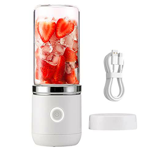 Batidora de pie USB, 350 ml, mini batidora de cristal