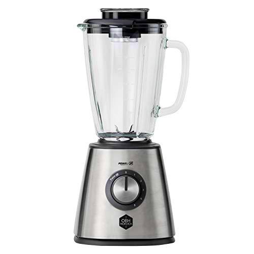 OBH NORDICA LH439DS0 Blendforce Blendforce Blender Acero inoxidable 1,25 litros 2 velocidades Función de pulso 6 cuchillas en acero inoxidable 800 W