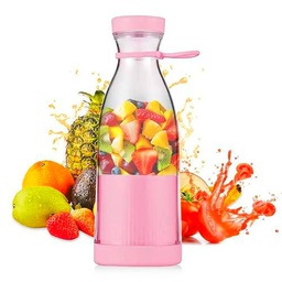 Licuadora Batidora Portable Eléctrica 420ml (Rosa)