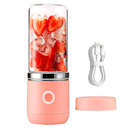 Batidora de pie USB, 350 ml, mini batidora de cristal