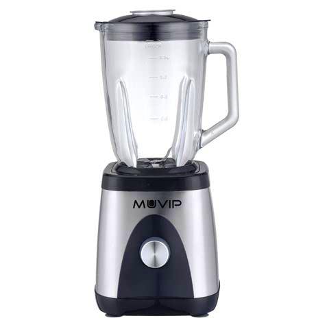 Muvip Batidora de Vaso 1300W 1.5L - 2 Velocidades - Cuerpo y Chuchillas de Acero Inoxidable