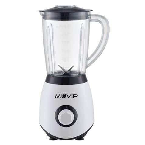 Muvip Batidora de Vaso 1300W 1.5L - 2 Velocidades - Chuchillas de Acero Inoxidable