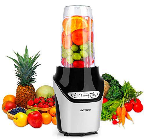 BESTEK - Licuadora batidora cafetera Smoothie Blender con molinillo multifuncional 1000 W