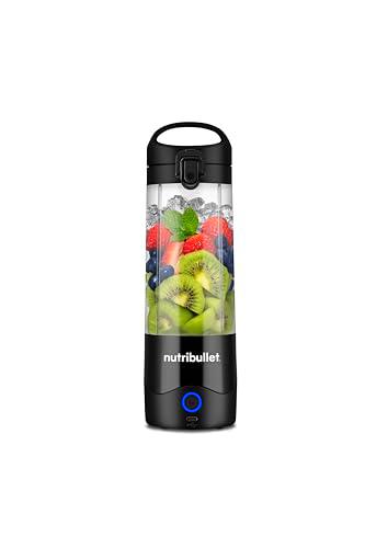 Nutribullet Tritan Batidora Portátil y Ligera, Minibatidora con Cuchilla de Acero Inoxidable de 4 Puntas