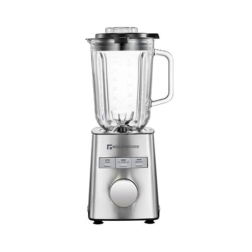 Muller Kitchen MK-6065 Batidora de vaso (1000W, Jarra de Cristal de 1,5L