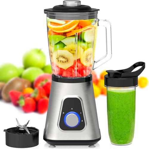 iceagle Batidoras de Vaso - Batidora Smoothie 1300W | Batidora 2 en 1