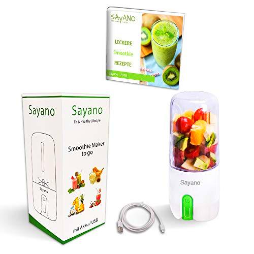 Sayano - Batidora/Mixer de Smoothies (USB, 480 ml)