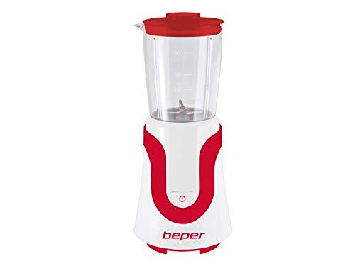 Beper 90.435H Batidora de vaso, 300 W, 0.5 litros, Rojo Y Blanco